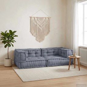 vidaXL Μονάδα Μοντέρνου Καναπέ 3 pcs Γκρι 140 x 70 x 36 εκ Ύφασμα