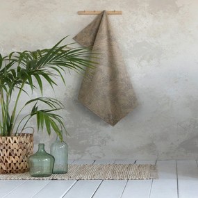 Πετσέτα Θαλάσσης Δύο Όψεων Suntan Greige Nima Beach 90x150cm 100% Cotton