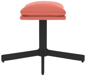 vidaXL Υποπόδιο Ροζ 60x60x36 εκ. Βελούδινο