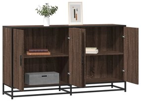 vidaXL Sideboard καφέ δρυς 134x35x76 cm Κατασκευασμένο ξύλο