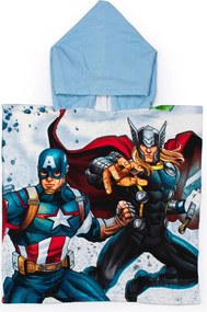 Παιδικό Πόντσο (50x100) Dimcol Avengers 40 Ice Blue