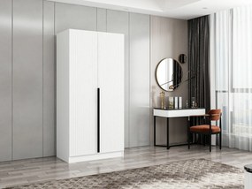 Διφυλλη Ντουλαπα Λευκο KALEO PLUS 52x90x210