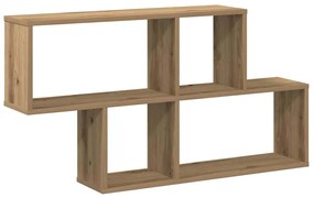 vidaXL Ράφι Τοίχου για Τεχνίτης Δρυς 100x18x53 εκ. Μοριοσανίδα