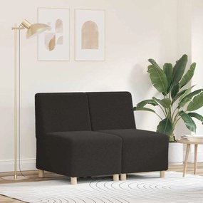 vidaXL Μοναδικός Καναπές χωρίς Χερούλια 2 pcs Σκούρο γκρι