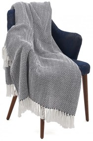 Heinner HR-PLD200-ZBLK Κουβέρτα Πλεκτή Διπλή 200x220εκ. Ζικ Ζακ