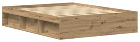 vidaXL Πλαίσιο κρεβατιού χωρίς στρώμα 150x200 εκ. Επεξεργασμένο Ξύλο