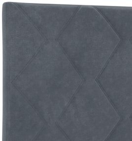 vidaXL Κεφαλάρι Diamond Block Design σε Σκούρο Γκρι, 100cm, Βελούδο