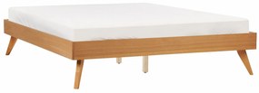 Κρεβάτι Berwyn 900, 160x200, Φυσικό ξύλο καπλαμά, Ινοσανίδες μέσης πυκνότητας,  Τάβλες για Κρεβάτι, 202x38cm, Καουτσούκ
