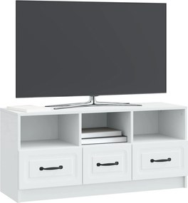 vidaXL Ντουλάπι TV Λευκό 102 x 34,5 x 47 εκ Επεξεργασμένο Ξύλο