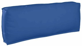 vidaXL Μαξιλάρι παλέτας για πλάτη Μπλε Ρουά 120 x 40 x 12 cm