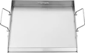 VEVOR 18x16 in Flat Top Griddle Stainless Steel Universal BBQ Grill Pan Cookware