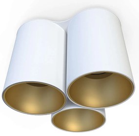 Φωτιστικό Οροφής - Σποτ Eye Tone 7666 3xGU10 10W White-Gold Nowodvorski Metal, Plastic