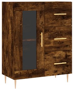 vidaXL Ντουλάπι Καπνιστή Δρυς 69,5x34x180 εκ. από Επεξεργασμένο Ξύλο