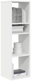 vidaXL Βιβλιοθήκη με 5 Ράφια Λευκή 34x31x112 εκ. Επεξεργασμένο Ξύλο