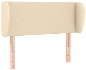 vidaXL Κεφαλάρι με Πτερύγια Κρεμ 83 x 23 x 78/88 εκ. Υφασμάτινο