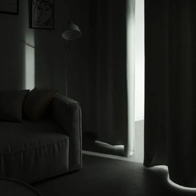 Beauty Home Κουρτίνα Blackout σκίασης με 8 κρίκους Ideal Art 8400 140x270 Γκρι
