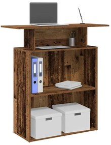 vidaXL Γραφείο υποδοχής Παλιό Ξύλο 100x40x104 εκ. Επεξεργασμένο Ξύλο