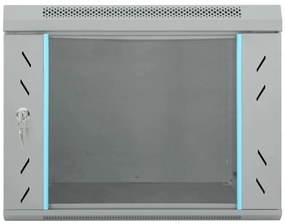 vidaXL Ντουλάπα δικτύου με αποθήκευση Γκρι 53 x 60 x 45 εκ Ατσάλι