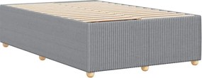 vidaXL Σκελετός Κρεβατιού Χωρίς Στρώμα Αν. Γκρι 120x200 εκ. Υφασμάτινο