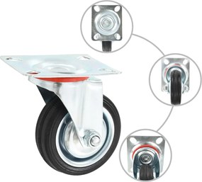 vidaXL Ρόδες Περιστρεφόμενες 16 τεμ. 75 χιλ.