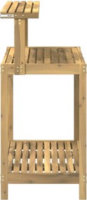 vidaXL Εξωτερικός Πάγκος Φυτείας 86,5 x 48,5 x 106 εκ Λευκό