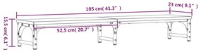 Βάση Οθόνης Γκρι Sonoma 105x23x15,5 εκ. από Επεξεργασμένο Ξύλο - Γκρι