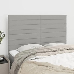 vidaXL Κεφαλάρι Ανοιχτό Γκρι 144x5x118/128 εκ. Ύφασμα