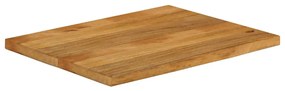vidaXL Επιφάνεια Τραπεζιού 80x60x3,8 εκ. Live Edge Μασίφ Ξύλο Μάνγκο