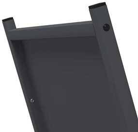 vidaXL Ράφι Καυσόξυλων Ανθρακί 69,5x35x81 εκ. Χάλυβας ψυχρής έλασης