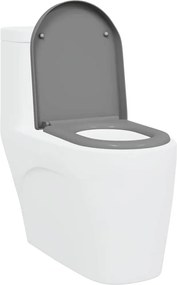 vidaXL Λεκάνη Γκρι 49 x 36 x 4 εκ Δυροπλάστ