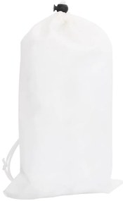 vidaXL Δίχτυ Σκίασης Παραλλαγής Λευκό 1038x137 εκ. με Σάκο Αποθήκευσης