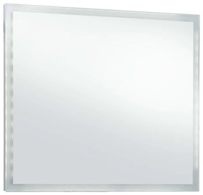 Καθρέφτης Μπάνιου Τοίχου με LED 80 x 60 εκ. - Ασήμι