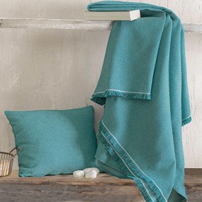 Ριχτάρι Utopia Petrol Ρυθμός Four-Seater 180x330cm Βαμβάκι-Πολυέστερ