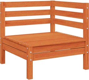 vidaXL Patio Sofa Καφέ ξύλο πεύκου
