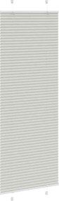 vidaXL Πλισέ περσίδα ανοιχτό γκρι 75x200 cm Πλάτος υφάσματος 74,4 cm