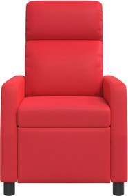 vidaXL Αναπαυτική Καρέκλα Κόκκινο Τεχνητό Δέρμα