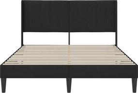 vidaXL Σκελετός Κρεβατιού Μαύρο 120 x 190 cm Βελούδο