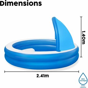 Παιδική πισίνα Bestway Πολύχρωμο 241 x 241 x 140 cm