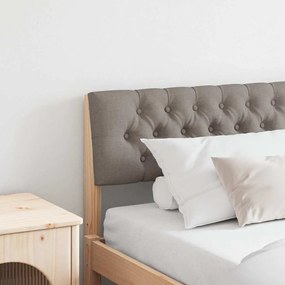 vidaXL Ταπετσαρισμένο κεφαλάρι Taupe 200 cm Στερεά ξυλεία πεύκου
