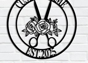 Intra απο ξύλο plywood  Χρώμα wenge 3mm-4mm πάχος - Custom Barber Shop Metal Wall Art Δίασταση 30x40 cm INTRAFABR-90288066