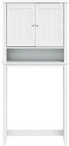 vidaXL Ντουλάπι Πλυντηρίου BERG Λευκό 76x27x164,5 εκ. από Μασίφ Ξύλο