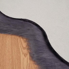 vidaXL Ψεύτικο Δέρμα Προβάτου Χαλί Tafalla Ανθρακί 50 x 80 cm