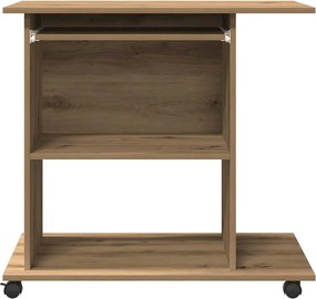 vidaXL Γραφείο Υπολογιστή Τεχνίτης Δρυς 80 x 50 x 75εκ από Μοριοσανίδα