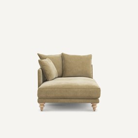 Ανάκλιντρο από βελούδο stonewashed, Lazare