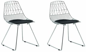 Καρέκλα Berwyn 399, Ασημί, 72x53x50cm, 7 kg, Οικολογικό δέρμα, Μεταλλικά | Epipla1.gr
