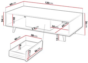 Τραπεζάκι σαλονιού Ferido 1SZ
