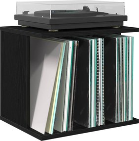 vidaXL Αποθήκευση Βινυλίου Μαύρη Δρυς 42 x 33 x 36 εκ.