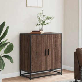 vidaXL Sideboard καφέ δρυς 68x35x76 cm Κατασκευασμένο ξύλο και μέταλλο