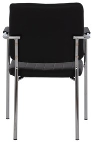 ΚΑΡΕΚΛΑ QUESTA ΜΕ ΜΠΡΑΤΣΑ HM1070.01 ΜΑΥΡΗ 56,5x59x85 cm - 0520534 - HM1070.01