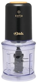 Estia 06-19020 Πολυκοπτης Oak 400W με Πλαστικο Μπολ 0.7lt, Μαύρος